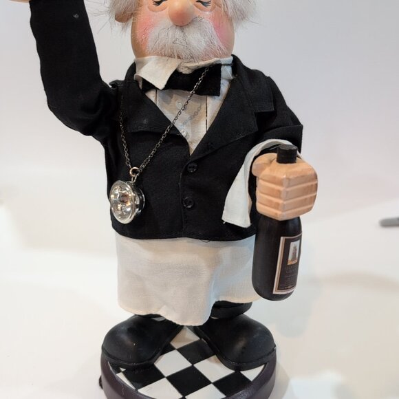Vintage Zim's Heirloom Collectibles 2002 Wine Waiter Nutcracker 12-1/2" Tall - Picture 2 of 8